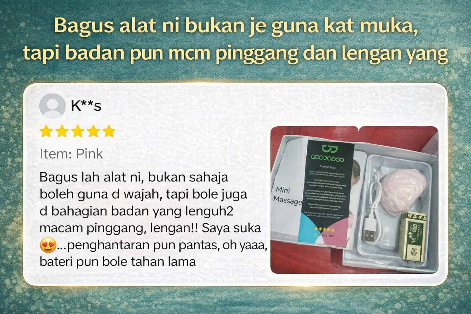 Ulasan pembeli Face Massage 3