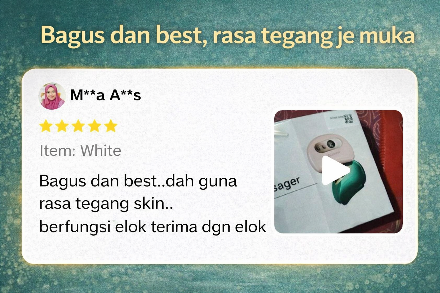 Ulasan pembeli Face Massage 1